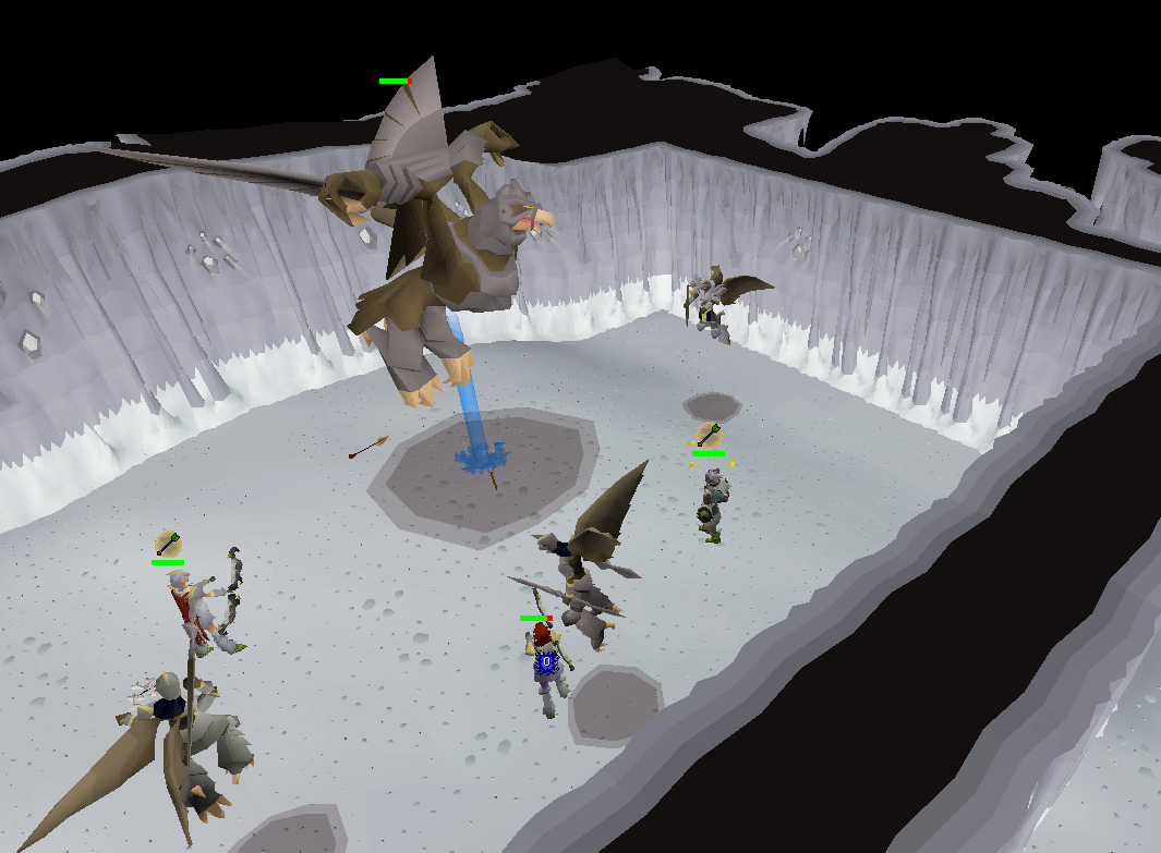 team of players fighting Kree'arra's