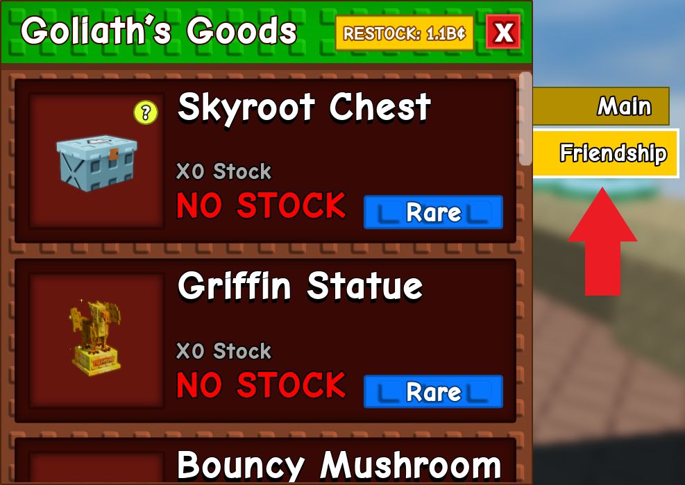 Friendship Level 2 shop