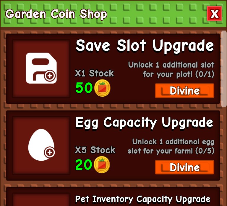 The Garden Coin Shop