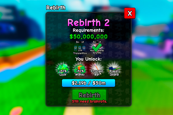 How to Rebirth in Plants vs Brainrots